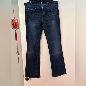 7 for All Mankind dark denim jeans, women’s size 31, bootcut